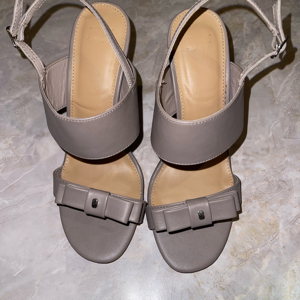 JustFab Elegant Open Toe Taupe Women's Sandals